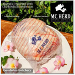 Lamb LEG BONELESS frozen whole cuts +/- 3 kg/pc (price/kg) brand Australia MIDFIELD